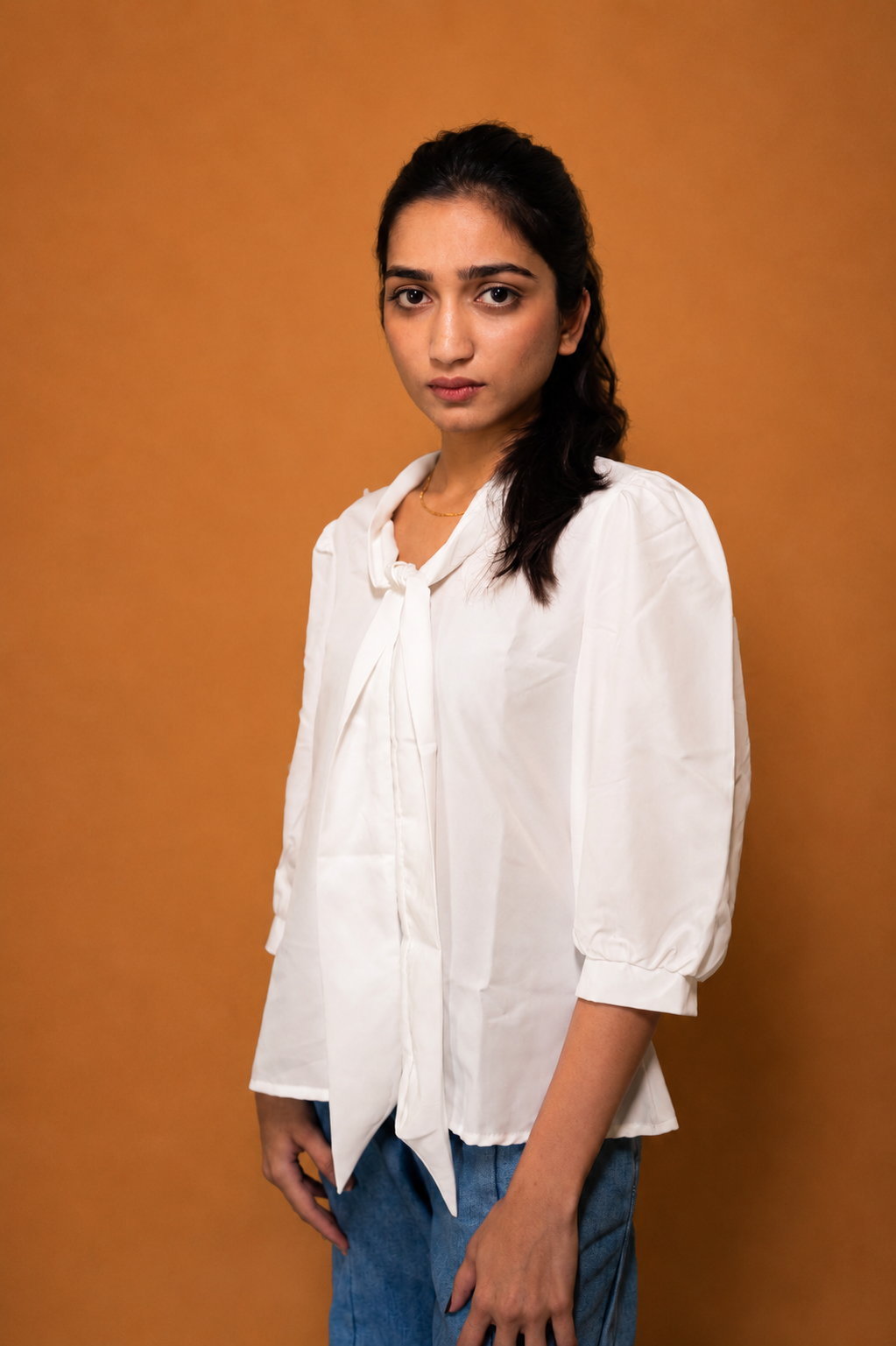White Formal Top